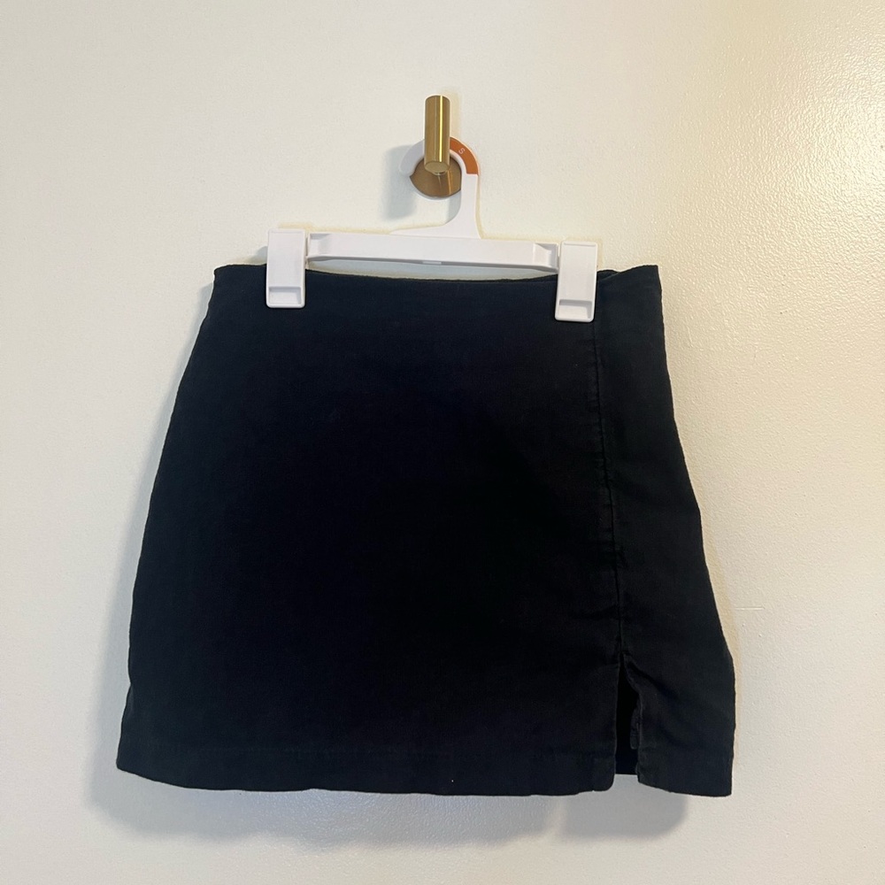Abercrombie & Fitch Black Mini Skirt Slit